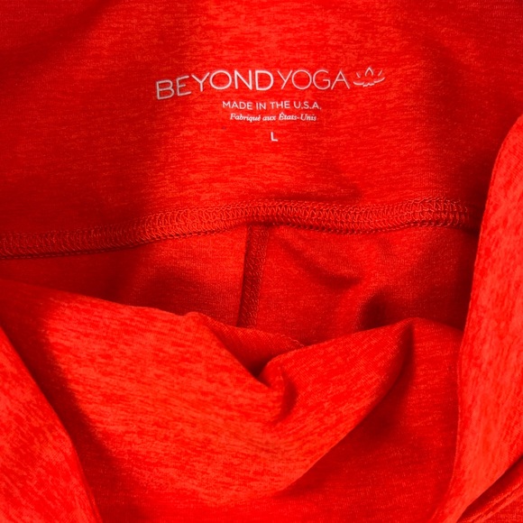 Beyond Yoga Spacedye High-Waisted Midi Leggings, Red Size Large - Picture 5 of 6